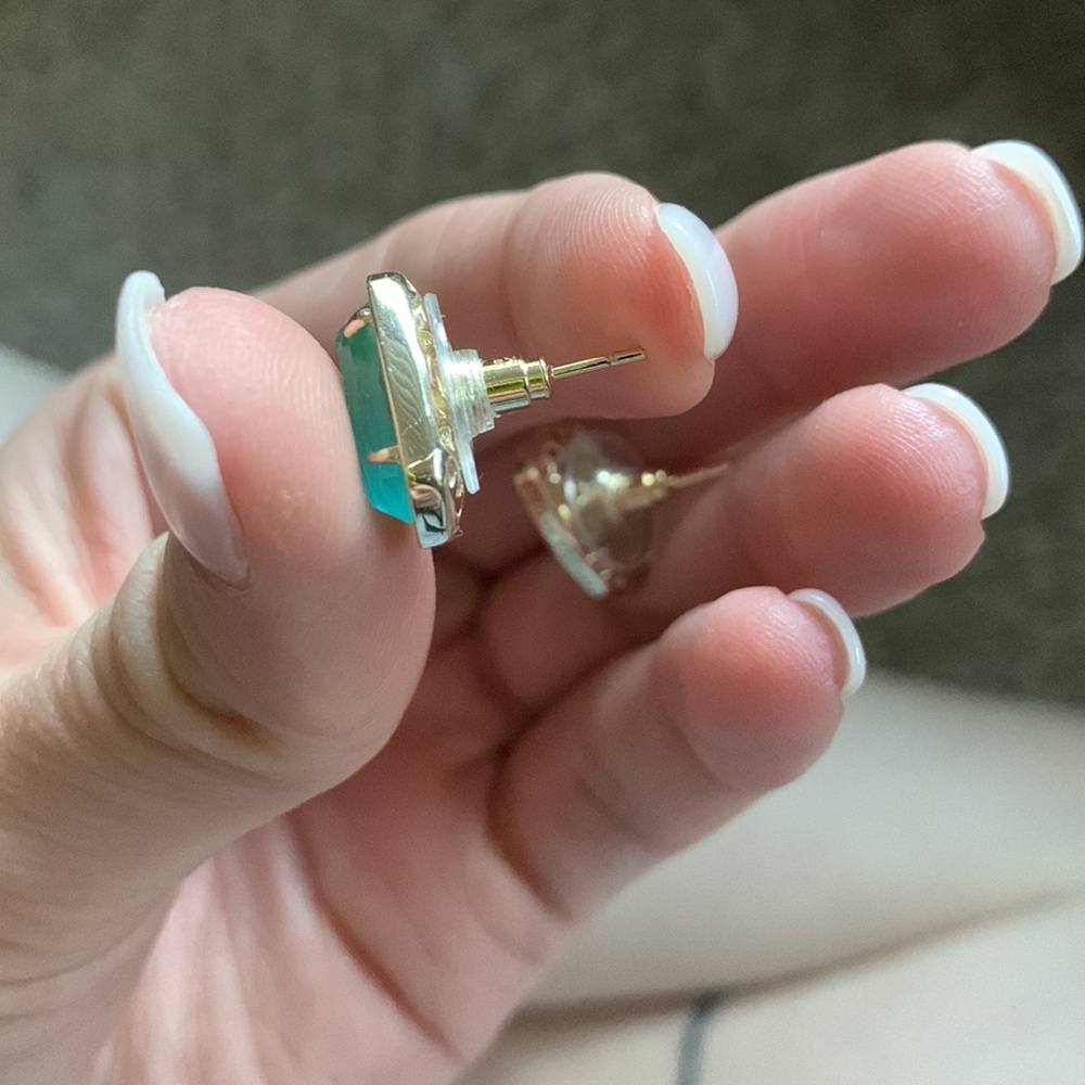 Aquamarine Kendra Scott Earrings - Picture 2 of 5
